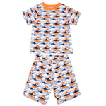 Klever Kids Short-Sleeved Allover Shark Pajama Set